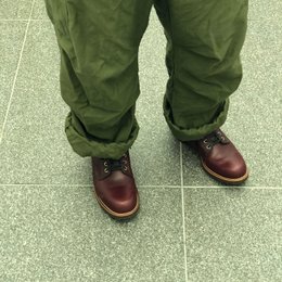 今日はDapper'sのClassical Railroader Coverall Jacket着てきた