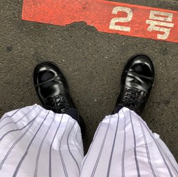 夏用のパンツ履いた