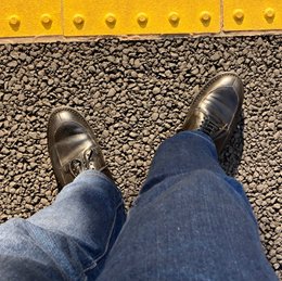 お直ししたパンツを回収した